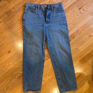 Madewell perfect vintage straight jean size 31